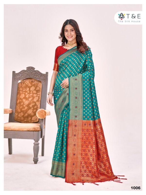Aagman designer silk saree