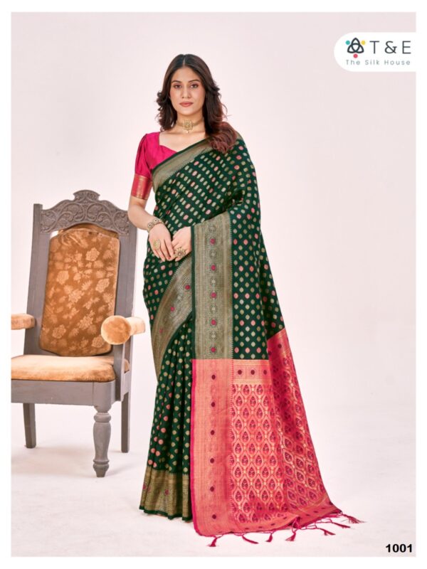 Aagman designer silk saree