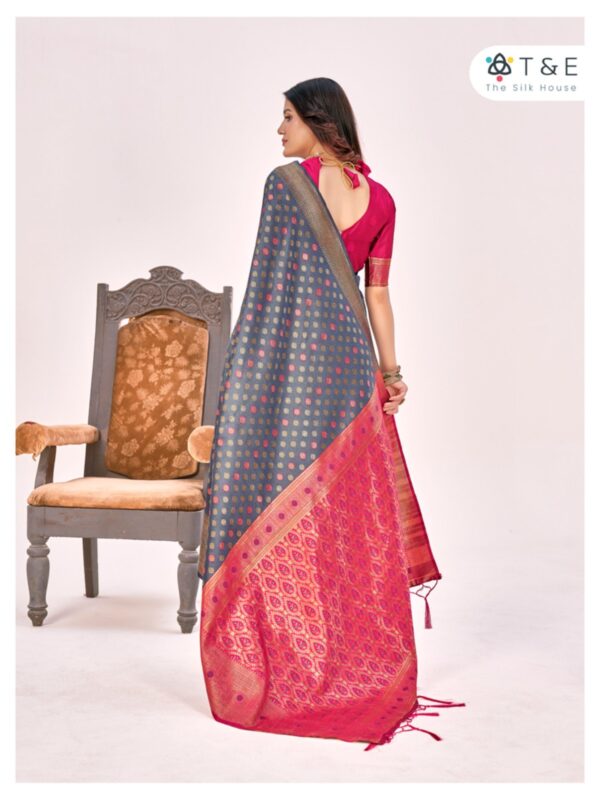 Aagman designer silk saree - Image 2