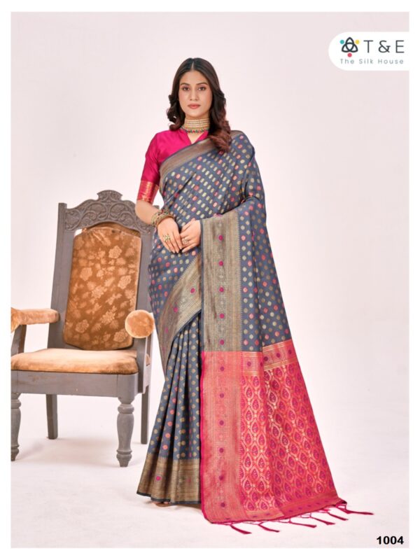 Aagman designer silk saree